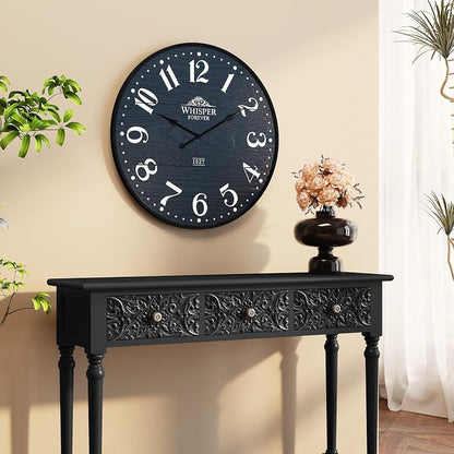 3More 24-Inch Silent Battery-Operated Wall Clock - Blue (Variation of THIS listing)