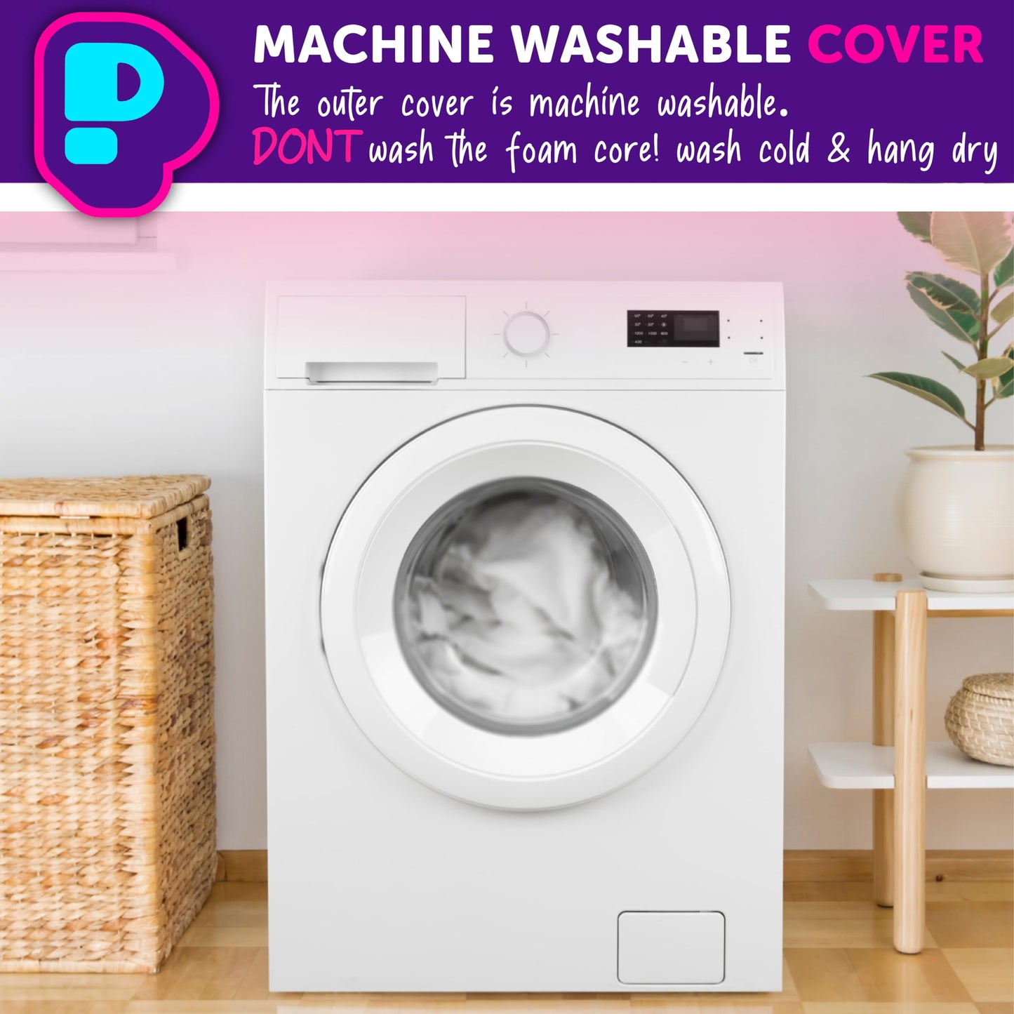 Pillow Cube Knee Cube Deluxe - Knee Pillow for Side Sleepers, Hip Pain Relief, Between Leg Pillow, Thigh Pillow, Leg Support, Memory Foam - 12"x18"x5"