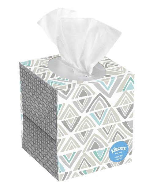 Kleenex Trusted Care Facial Tissues, 27 Cube Boxes, 70 Tissues per Box (1,890 Tissues Total)