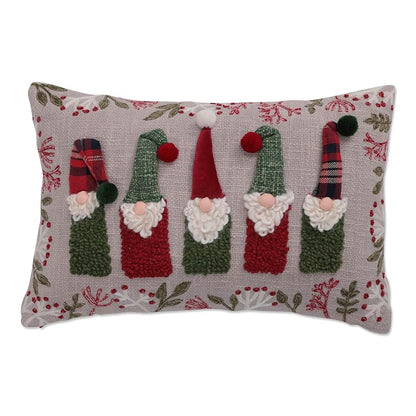 Pillow Perfect Christmas Gnome Throw Pillow 12 x 18 with Zipper & Insert