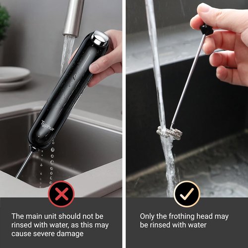 InstaWhisk Milk Frother - Rechargeable Electric Drink Mixer with Variable Speed & Detachable Whisk | Perfect for Lattes, Cappuccinos, Matcha