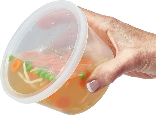 DuraHome Food Storage Containers - BPA-Free Leakproof Meal Prep Deli Cups | 70 Sets in Mixed Sizes