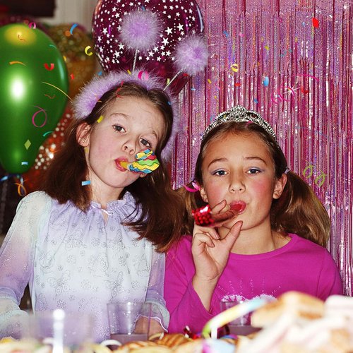 **Regine Switzerland Tinsel Curtain - Pink Glitter Foil Fringe Decor for Parties | 2 Pack**