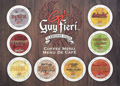 Guy Fieri Flavortown Roasts Decaffeinated Coffee Pods, Unleaded Medium Roast Decaf Coffee, Single Serve Cups for Keurig K Cup Brewers,24 Count(Pack of 1)