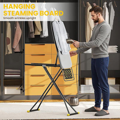 2-in-1 Ironing Board with Iron Rest and Stand – Foldable, Adjustable Height