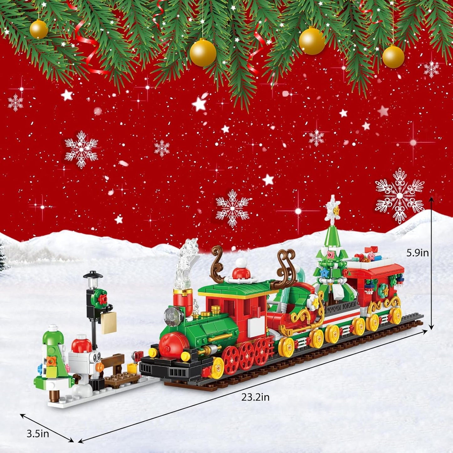 Skiennix Christmas Advent Calendar - 24-Day Countdown Building Blocks Set | 777 PCS Surprise Gifts for All Ages