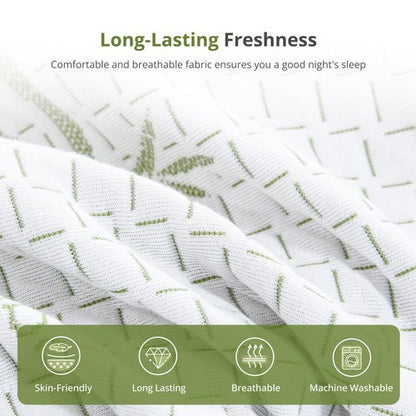 EGOHOME 8 Inch Full Size Mattress, Cooling Green Tea Gel Memory Foam for Pressure Relief, Medium Firm Support, Fiberglass Free, Bed in a Box, CertiPUR-US Certified