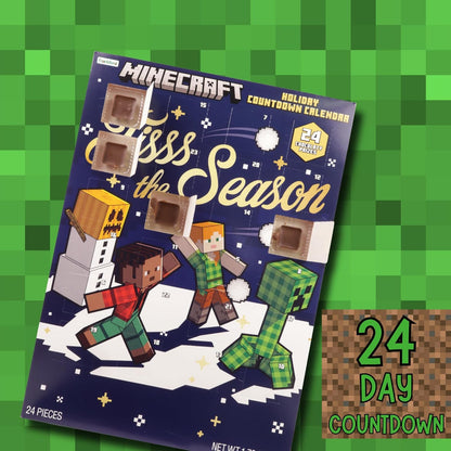 Minecraft 2025 Christmas Advent Calendar - 24-Day Holiday Countdown with Chocolate Treats | 1.76 Ounce