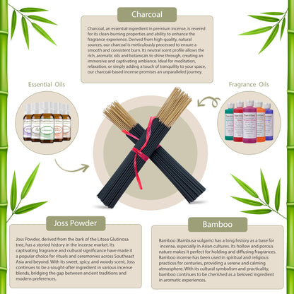 Lick Me All Over Exotic Incense Sticks 11 Inch - Bulk 1 Bundle 45 to 50 Sticks - Natural 11" Long Lasting Aroma That Burns for 45 to 60 Minutes.