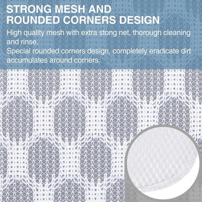 Durable Honeycomb Mesh Laundry Bags by [Brand Name] - 3 Pcs for Delicates | 16" x 19" Size