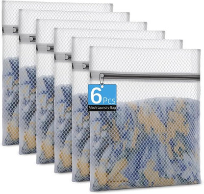 Honeycomb Mesh Laundry Bags - 12x16 Inch Delicate Wash Bags for Bras, Lingerie, Socks & Baby Clothes