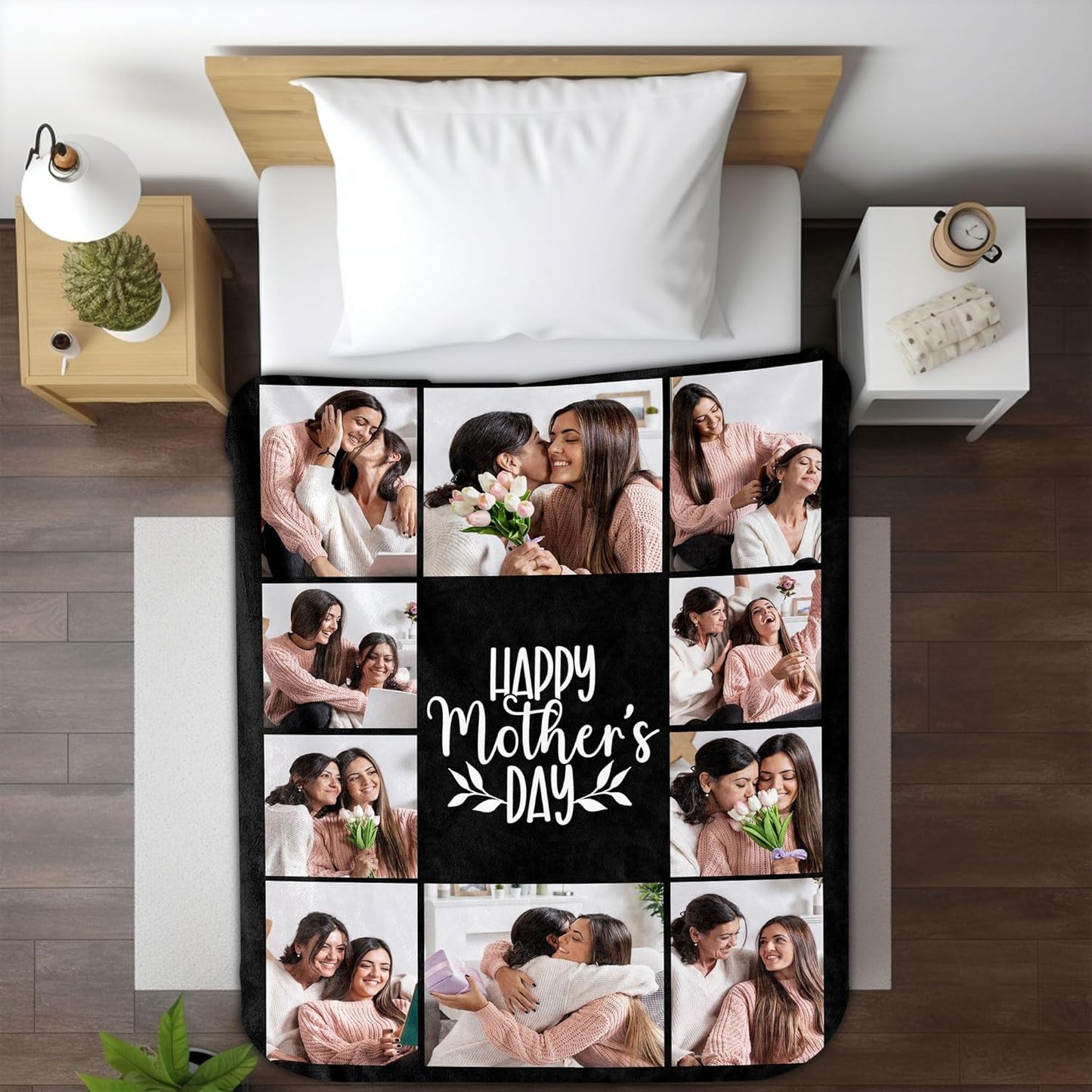 Regine Switzerland Custom Picture Blanket - Personalized Mother's Day Gift for Mom | Ships Next Day