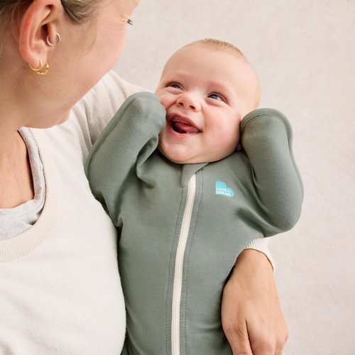 Love To Dream Swaddle UP - Baby Sleep Sack for Self-Soothing | 1.0 TOG, Deep Olive, 8-13 lbs