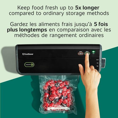 FoodSaver 1-Gallon Vacuum Seal Bags - BPA-Free Multilayer for Food Preservation & Sous Vide, 13 Count | Clear