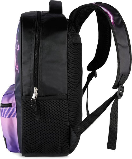 Huntrix K-Pop Demon Hunters 16” Backpack for Girls - Rumi, Zoey, Mira & Rubber Molded Charm