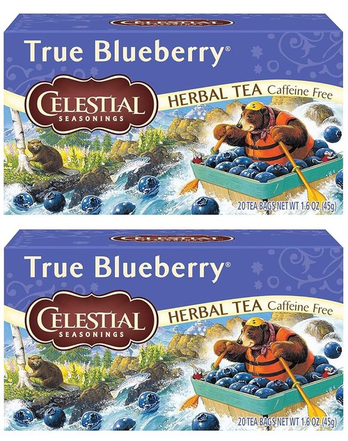 Celestial Seasonings Herb Tea True Blueberry 20 Bag (Pack of 2)