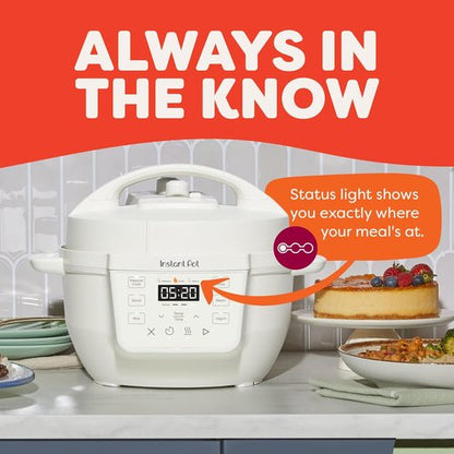 Instant Pot 4QT RIO Mini - 7-in-1 Multi-Cooker with Pressure, Slow Cook, Steam & More - Sea Salt Finish