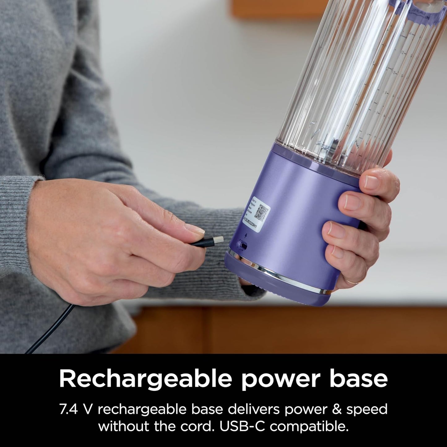 Ninja Blast Portable Blender - Cordless 18oz Personal Blender for Shakes & Smoothies | Galaxy Purple, BPA Free, USB-C Rechargeable