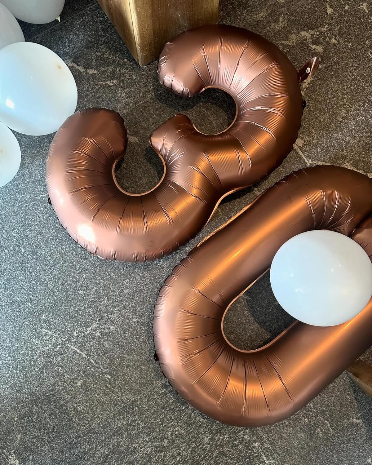 Number Balloons 40 Inch - Dark Brown 0 Balloon for Birthday Celebrations | Perfect for Parties