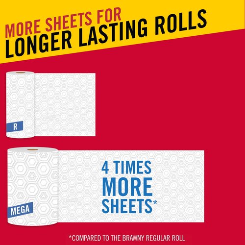 Brawny® Pick-A-Size® Paper Towels, 1 Mega Roll = 4 Regular Rolls