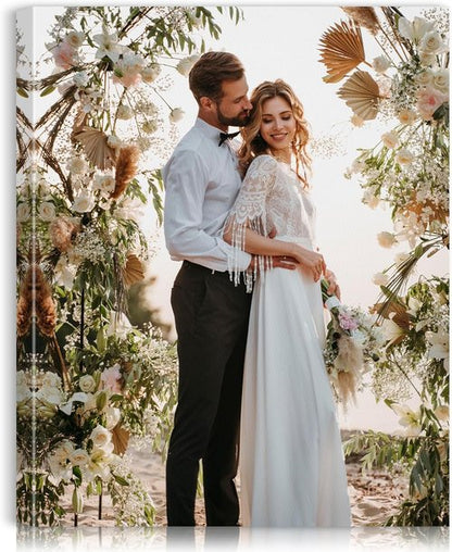 Custom Canvas Prints - Personalized Photo Wall Art for Weddings, Family, and Home Decor | 16x20 Wrapped Frame