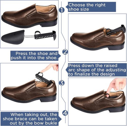 Honeydak Adjustable Shoe Stretcher - 20 Pairs Portable Shoe Trees for Men & Women