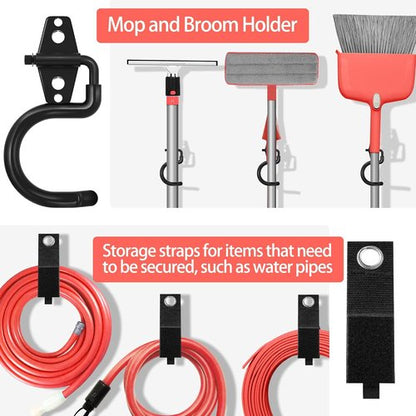Heavy Duty Garage Hooks 18 Pack by [Brand Name] - Anti-Slip Coating for Bikes, Ladders & Tools