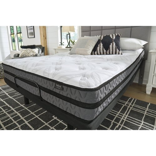 Signature Design by Ashley 10 Inch Pocketed Hybrid Medium Gel Memory Foam Mattress for Pressure Relief, Lumbar Support and Temperature Regulating, King