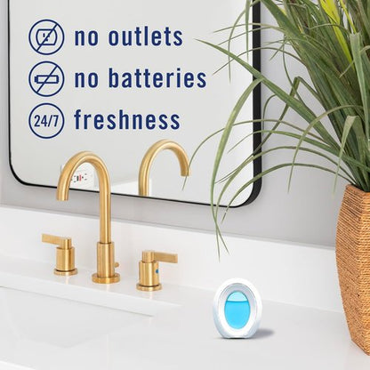 Febreze Bathroom Air Freshener - Odor-Fighting Plug-In Alternative | Ocean Scent, 4 Count for Small Spaces