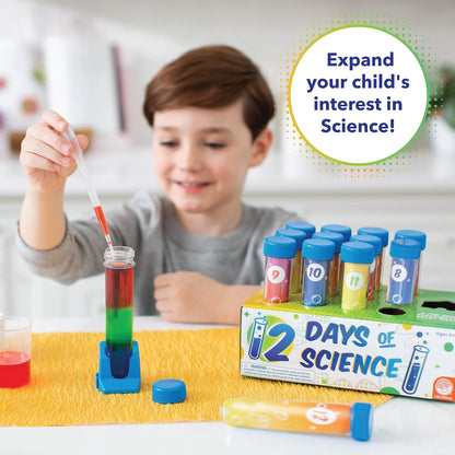 MindWare 12 Days of Science Advent Calendar - Engaging Kids Science Kit with 12 Test Tube Experiments for Ages 6+