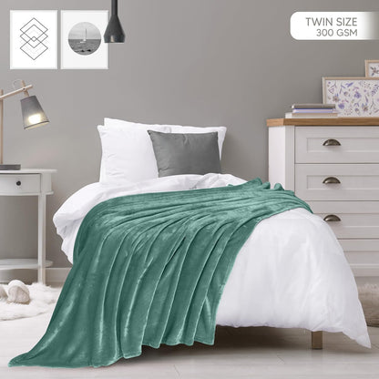 Utopia Bedding Fleece Blanket - Luxury Soft Microfiber Twin Size Celadon (60x80 Inch)