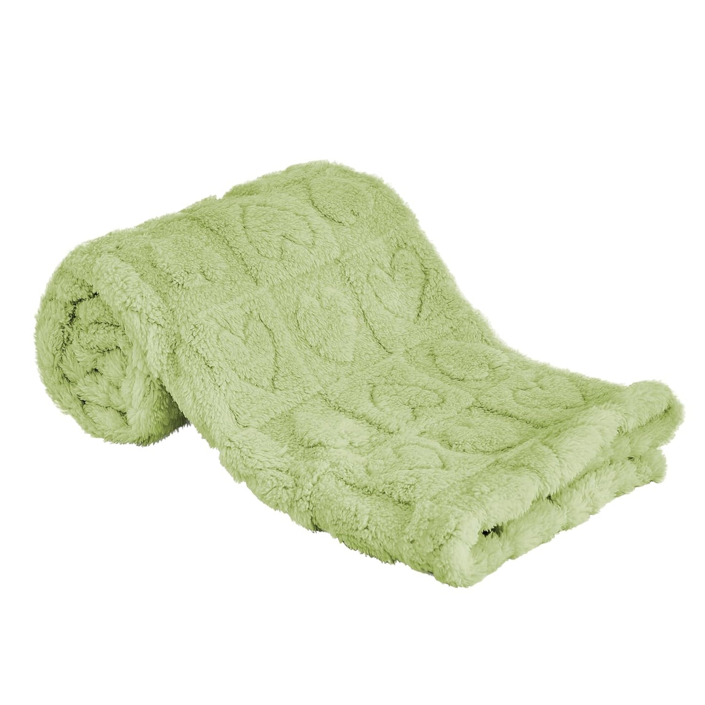 Yurhap Fleece Baby Blanket - Ultra Soft Heart Checkered Design for Boys & Girls | 30” x 40” (Green)