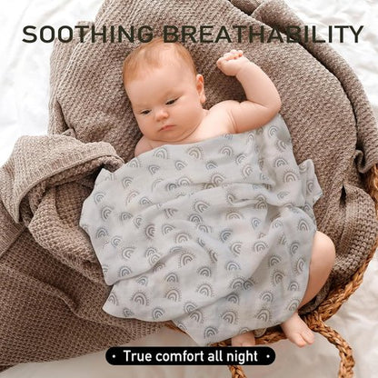 Graceful Baby Burp Cloths - Large 27 x 27 Inches | 6 Pack Muslin Burping Rags for Newborns