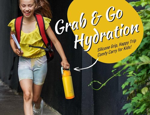 DLOCCOLD Kids Insulated Water Bottle - Leak Proof Straw Lid, Double Wall Stainless Steel, Reusable Tumbler for Travel