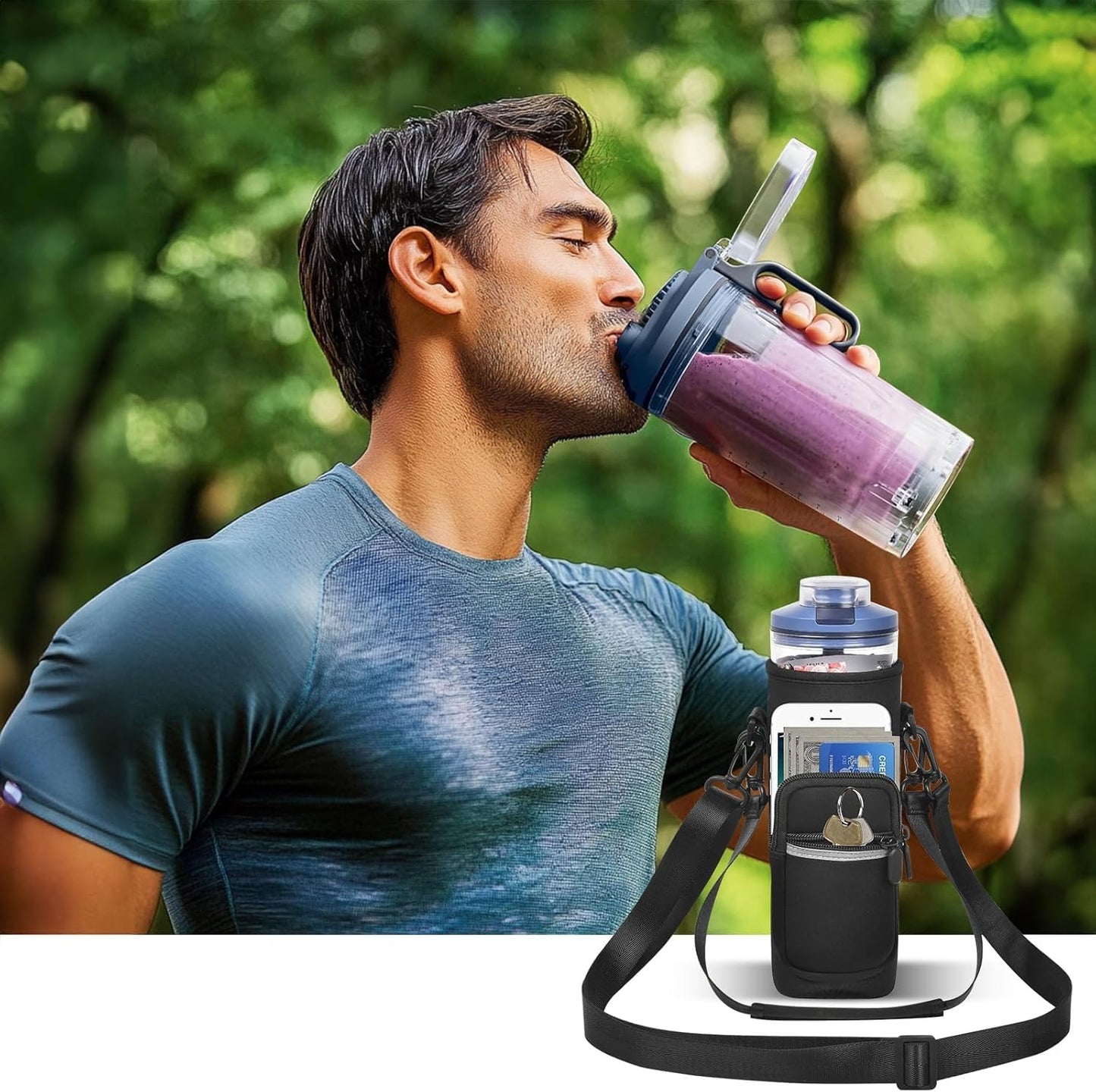 SAIKA Personal Blender Bag - Portable Carrying Case for Ninja Blast Max BC251/BC151 | Reflective Strip & Accessories Pocket