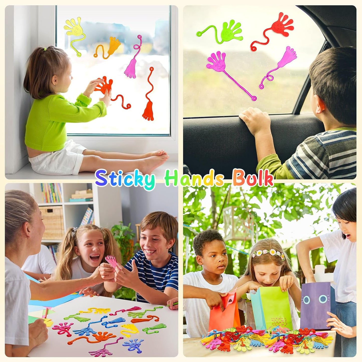 PICcircuit Sticky Hands - Bulk 30 PCS Stretchy Party Favors for Kids | Classroom Prizes & Birthday Gifts