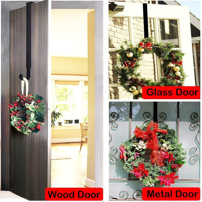 Black Adjustable Front Door Wreath Hanger, 15"–25"