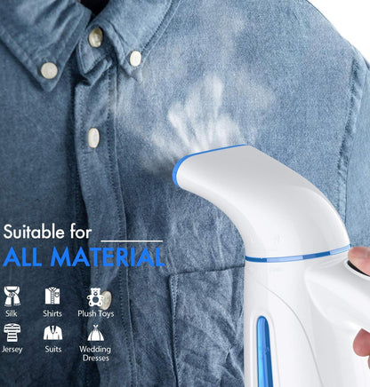 OGHom Handheld Clothing Steamer - 700W Portable Travel Iron with 240ml Capacity (Blue)