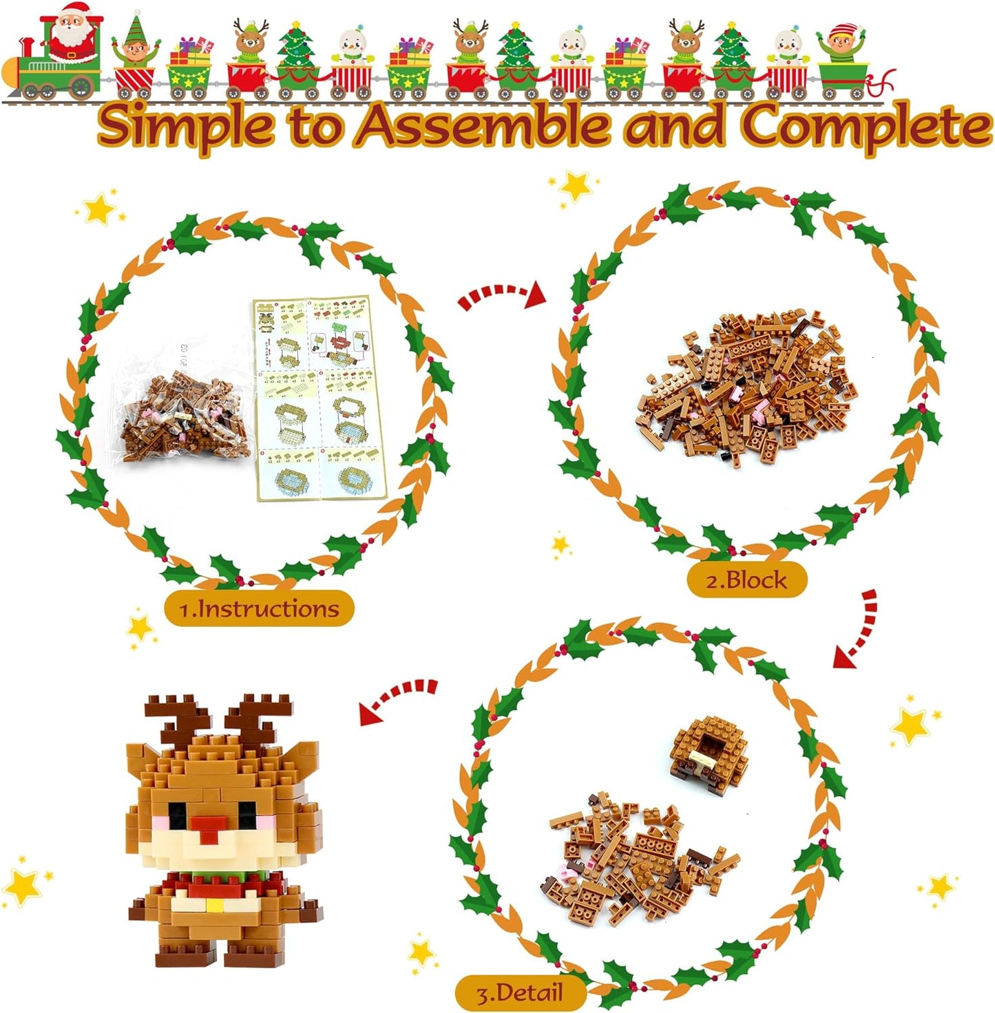 Mini Building Block Sets - 24 Animal Pack | Perfect Easter Egg Fillers & Party Favors for Kids Ages 6+