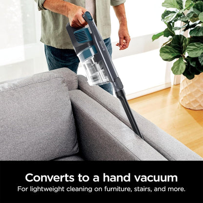 Shark Pet Pro Cordless Stick Vacuum Cleaner - Self-Cleaning Brushroll, 40 Min Runtime, XL Dust Cup, Teal/Grey