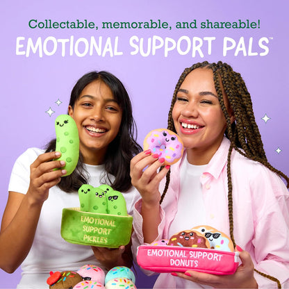 WHAT DO YOU MEME? Emotional Support Bunnies - Cuddly Plush Toys for All Ages | Set of 5 with Basket
