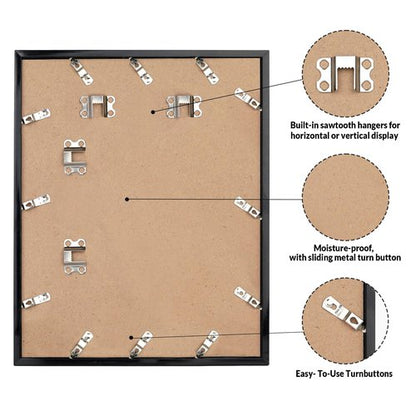 LaVie Home 24x36 Picture Frame for Wall Display, 24x36 Black Picture Frame with HD Plexiglas, 24 x 36 Poster Frame 1 Pack, Display Frame for Vertical or Horizontal, Classic Collection
