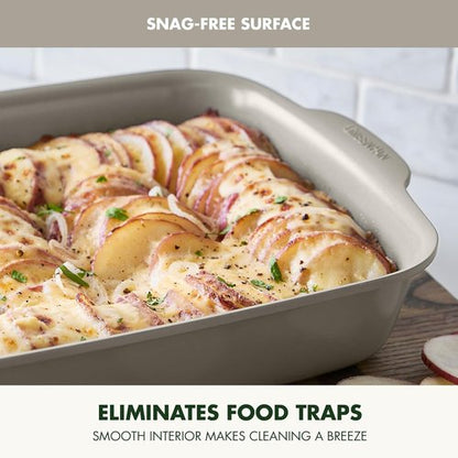 GreenPan Premiere Baking Pan - Healthy Ceramic Nonstick 13" x 9" | PFAS-Free, Durable & Oven Safe to 600°F