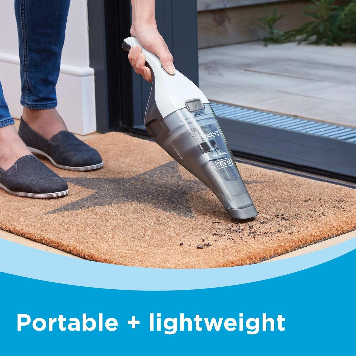 BLACK+DECKER Cordless Handheld Vacuum - Powerful Portable Car Vacuum with Strong Suction | QuickClean, Rechargeable