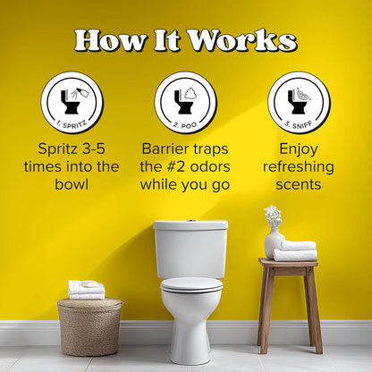 Poo-Pourri Toilet Spray Bundle - Original Citrus 2 Fl Oz & Travel Size 1 Fl Oz | Fresh Lemon & Bergamot Scent