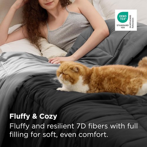 Bedsure Comforter - Get a Free Black/Grey Comforter with Your Purchase | Soft & Cozy Bedding