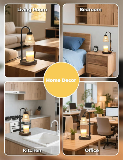 Skiennix Candle Warmer Lamp - Timer & Dimmer Feature | Perfect Birthday Gift for Mom & Friends