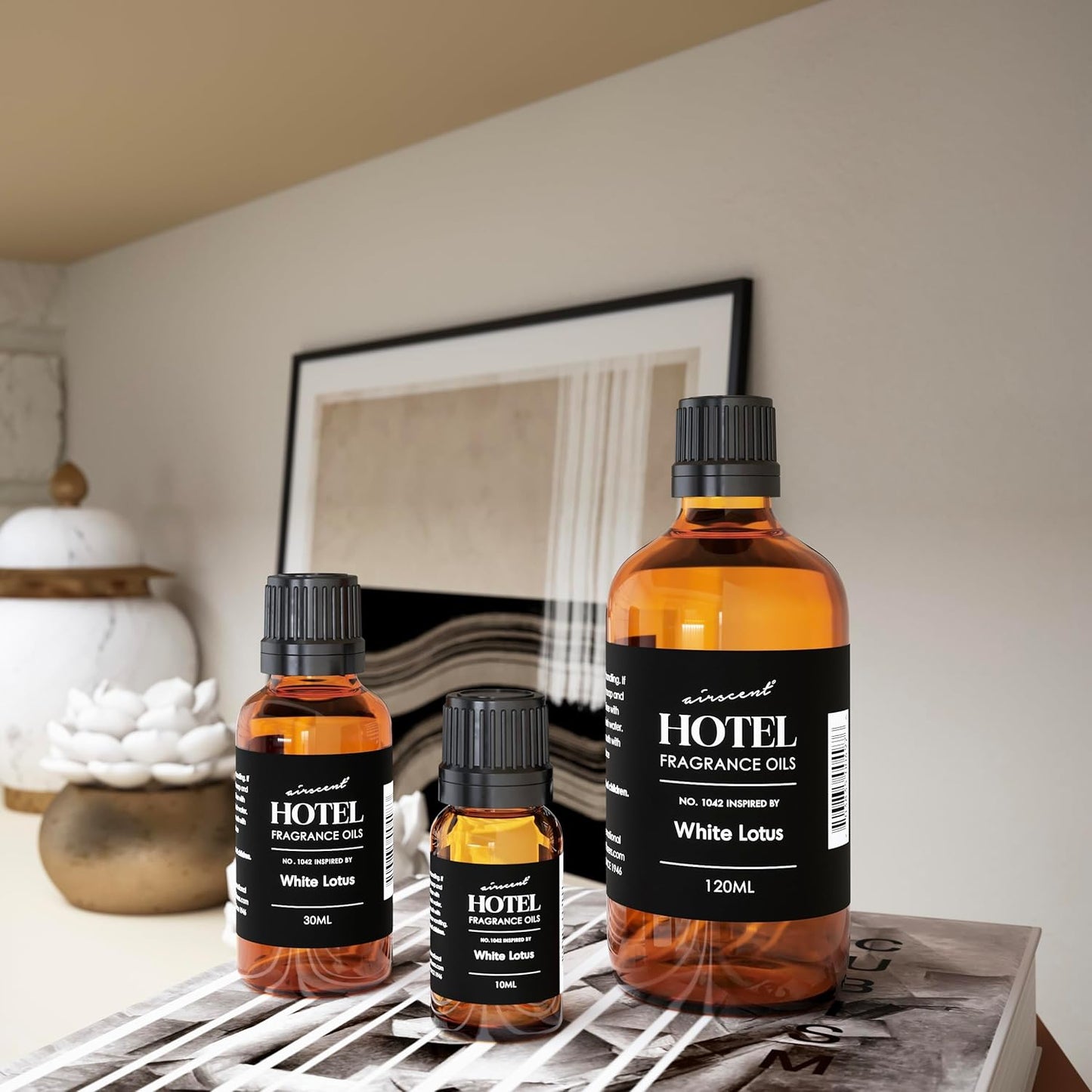 AirScent Hotel Diffuser Oil No. 1042 | Premium Fragrance Inspired by The White Lotus - 30 mL Glass Bottle with Dropper