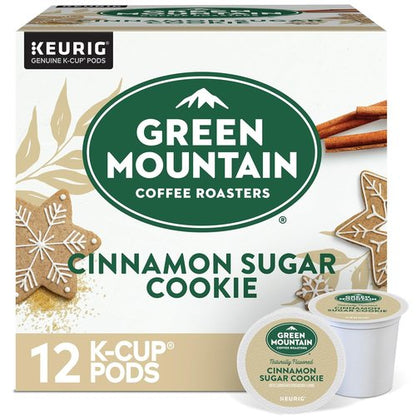 Green Mountain Coffee Roasters Light Roast Pods - Cinnamon Sugar Cookie Flavor | 12 Count