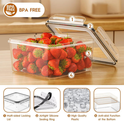 Skiennix 40 PCS Food Storage Containers - Airtight & Leak-Proof Meal Prep Set | BPA-Free, Microwave Safe